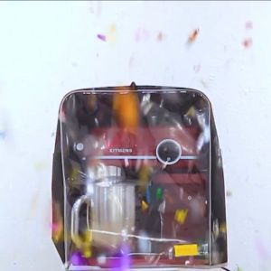 KITMENS Transparent Stand Mixer Dust Proof Cover Bag Case【41 x 24 x 44 cm】With 2 Sided Pocket & Water-Resistant Kitmens 透明立式搅拌机防尘盖袋保护套【41 x 24 x 44 厘米】带 2 个侧面口袋和防水