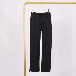 LULU Original label womens loose-fitting ankle-length mid-waist three-dimensional pocket fitness yoga casual long pants work pants
