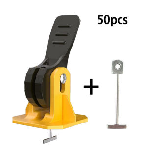 50Pcs Tile Leveler System With 50 T-Shaped Pin Tile Adjuster for Flooring Wall Tile Leveling System