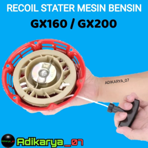 Recoil stater starter GX160 GX200 tarikan engkol mesin GX160 recoil stater mesin gx 160 recoil stater GX160 BESI