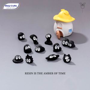 Xây dựng cảnh tự làm thủ công và sáng tạo hobibear dễ thương Mini Đen Than Sprite nhựa trang trí cho hồ cạn