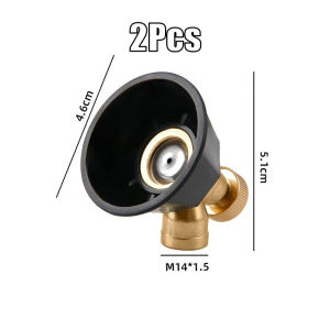 2Pcs Black Cyclone Spray Nozzle Windproof Alloy Spray Nozzle for Agricultural Use