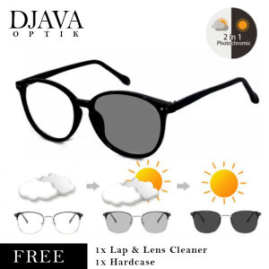 TERLARIS! Kacamata Hitam Lensa Photocromic 8018 untuk pria/wanita Lensa Anti Silau!