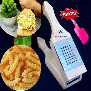 Cetakan Kue Ulat Sutera Akar Kelapa Kayu