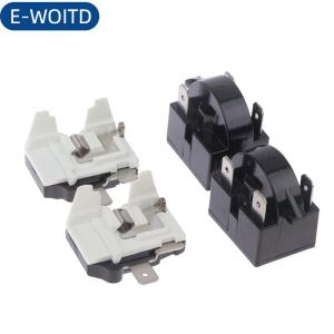 E-WOITD Ptc Starter Relay tủ lạnh Starter Relay tủ lạnh quá tải bảo vệ tương thích với LG tủ lạnh máy nén tủ đông