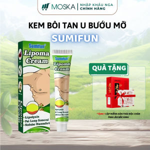 Kem Bôi Thảo Mộc Sumifun Lipoma Cream 20g Với Công Thức Đặc Biệt Từ Thảo Dược Tự Nhiên Giúp Tiêu Giảm Hiệu Quả Các Loại U Mỡ U Bã Đậu Làm Tan Các U Mô Mỡ Nằm Sâu Dưới Da Hỗ Trợ Ngăn Ngừa Khả Năng Tái Phát. Sản Phẩm An Toàn Lành Tính | Moska Shop