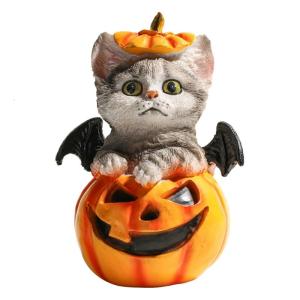 Halloween mini nhựa bí ngô bức tượng nhỏ fairys Halloween Phụ kiện khu vườn trang trí giữa bàn lò sưởi mantles decors