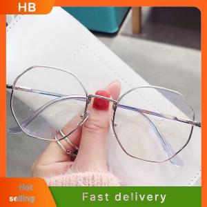 HB Glasses Ultralight Alloy Frame Plain Men Women Anti Blue Light Glasses Party Decorate Eyeglasses Fake Glasses