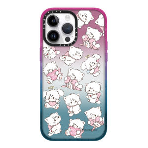CASE.TIFY cotton candy Phone case for iphone 14 14pro 14promax 13 13pro 13promax Cute Fashion powerpuff girls doodle Shock-proof air cushion cartoon figure phone case simple style 12 12pro 12promax 11 2023 New Design HD transparent Phone case ins popular