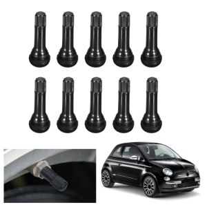 10Pcs TR413 Rubber Snap-in Tire Valves Stem Tubeless Valves Stems for 0.453 inch Rim Holes on Standard Vehicle Tires