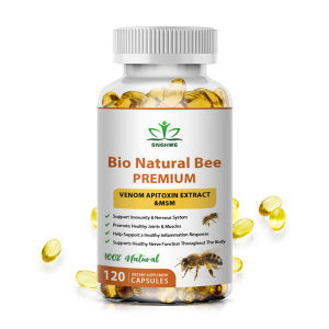 SNGHWE Bio Natural Bee Capsules Capsules Support MusclesJointsBones and HeartImmune and Nervous System Health Prevent Osteoporosis