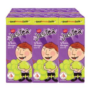 Yeos Justea White Grape Green Tea Packet Drink 250ML (Pack Of 6)