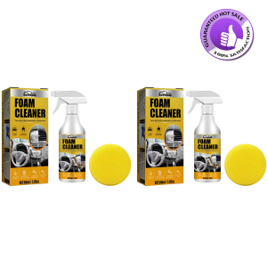 Rayhong โฟมทำความสะอาดหนังโฟมทำความสะอาดอเนกประสงค์สำหรับล้างทำความสะอาดรถยนต์ภายในรถซักทำความสะอาดบ้านโฟมทำความสะอาดสเปรย์โฟมปราศจากน้ำสำหรับแผงหน้าปัดของเพดานที่นั่ง (60มล.)