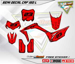 STRIPING VARIASI SEMI DECAL CRF 150 L / STIKER CUSTOM HONDA CRF15OL SEMI DECAL