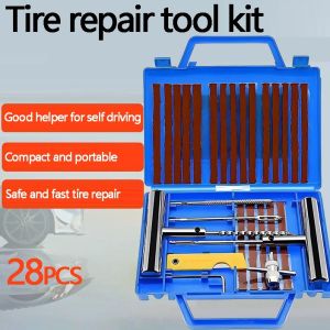Fast Delivery⚡Tire Repair Kit 28PCS Emergency Tyre Repair Tools Automobile Car Tire Motorcycle Tire Puncture Repair Tool Kit