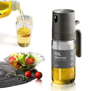 PTPT  Transparent Oil Sprayer Glass Vinegar Dispenser Portable Olive Oil Mister BBQ