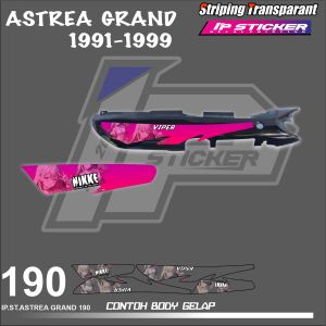 ASTREA GRAND (COD) STIKER STRIPING MOTOR HONDA ASTREA GRAND TAHUN 1991-1999 - STIKER LIST GRAFIK SIMPLE WARNA VARIASI DESAIN RACING IP.STRIPING HOLOGRAM DAN TRANSPARAN BISA COD IP.KODE 190
