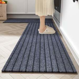 Strip Kitchen Floor Mat Non-Slip and Oilproof Waterproof Carpet Home Door Mat Carpets rug