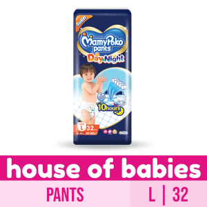 MamyPoko Day and Night Pants Baby Diapers Large 32