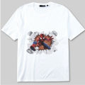Baju Kaos Anak Combed Motif Spiderman Laki Laki dan Perempuan Usia1-10 Tahun Warna Merah. 