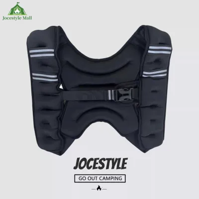 [Jocestyle Mall]Weighted Vest 5KG Body Weight Vest Exercise Set with Reflective Stripe Double Adjustable Buckle Straps for Women and Men
