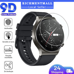 【✅SG LOCAL STOCK🔥】RICHMENTMALL Clear Tempered Glass Screen Protector for Huawei Watch GT5/GT4/GT3/GT2 & FIT 3/FIT 2/Ultimate Design - HD Clear 9H Hardness Anti-Scratch Soft-Touch Case Friendly Bubble-Free Installation