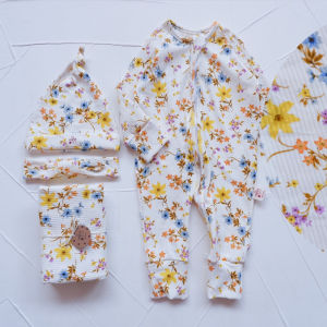 BYMAMAONTY - Sleepsuit (Zipper 2 Arah) GIRL + Bedong Set