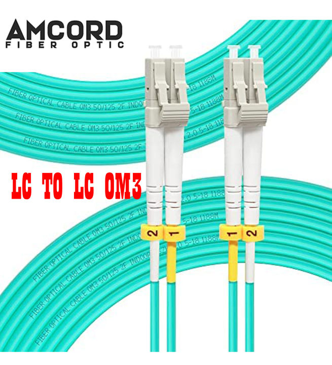 LC UPC-LC UPC Multimode Duplex 3.0mm10GBPS OM3 Fiber Patch Cable Cord ...