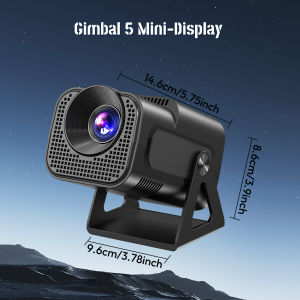 XGODY Gimbal A5 180° Rotation Android TV Smart Projector Native 1080P 4K Decoding 450ANSI Automatic Keystone Screen Mirroring Home Theater