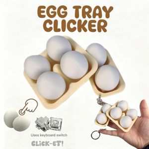 4 Button Egg Tray Clicker By Slycelab Aesthetic 3D Printed Fidget Toy Stress Relief Desk Gadget