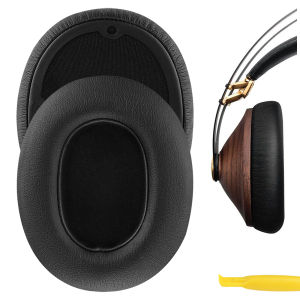 Geekria QuickFitโปรตีนหนังสำหรับMeze 99คลาสสิกMeze 99 Neoหูฟังเปลี่ยนหูฟัง/หูถ้วย/หูฝาครอบชุดหูฟังEarpadsอะไหล่ซ่อม (สีดำ)