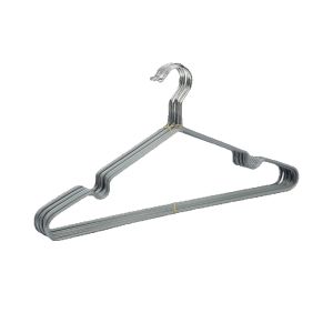 ไม้แขวนเสื้อโลหะกันลื่นมัลติฟังก์ชั่นผู้ใหญ่และเด็กน้ำหนักเบาทนทานไม้แขวนเสื้อที่แข็งแกร่ง G2612