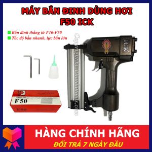 Máy Bắn Đinh Gỗ F50 Đài Loan Dùng Hơi -TCK - Tặng hộp 5000 đinh gỗ F30 - Bảo Hành 6 Tháng