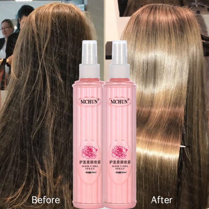 300ml rose fragrance hair care spray hair spray for frizzy hair Repair Damaged Hair Make Straight Shiny Deep Repair Hair for Frizzy and Dry Hair Nourishing Smooth Hair Conditioner hair treatment damage hair hair treatment straightening hair treatments