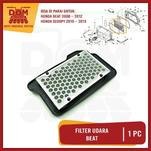 Filter Udara Beat Karbu (KAGAYAKU) Saringan Hawa Udara Honda Beat old Lama KVY 2008 Scoopy karbu KYT