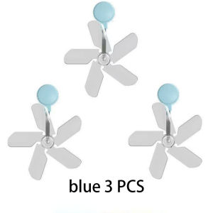3PCS Universal Air Guide Fan Adjustable Angles Air Conditioner Wind Shield Fan Silent Suction Cup Anti-Direct Blow Wind