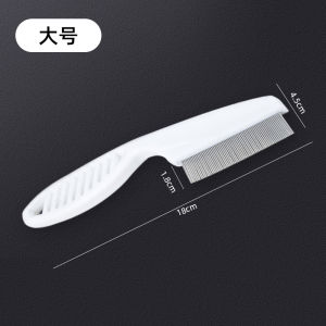 Cat Flea Comb Cat Dense Toothed Comb Pet Straight Row Dog Special Steel Comb for Removing lice Comb Flea Comb Long Hair