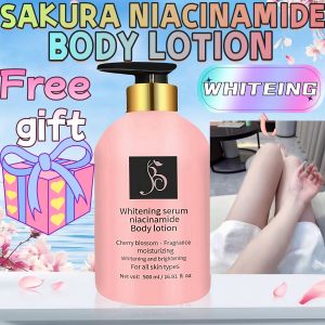 NIACINAMIDE Sakura Body Lotion Whitening Moisturizing Nourishing Types Not sticky 500ml