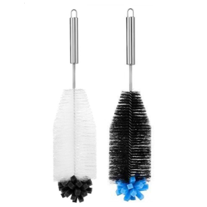 Stainless Steel Long Handle Cleaning Brush For Bottles Vases Teapots Corrosions Resistant Soft Bristles Home Essential