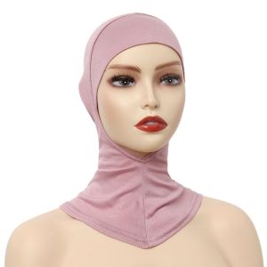 MIIQNUS Co giãn Mũ trùm đầu hijab Cổ điển 26 màu Dưới khăn quàng cổ Đẹp Độ đàn hồi cao Khăn quàng cổ tua bin Nữ