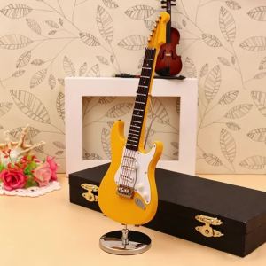 Electric Guitar Wooden Miniature Guitar Model Musical Instrument Guitar Decoration Gift Decor For Bedroom Living Room 10/182026