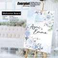 Welcome Board Wedding Name Acrylic, White Crystal Welcome Board Custom Acrylic, Wedding Signage, Welcome Board Acrylic. 