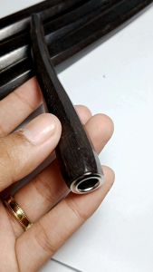 once pipa rokok kayu kelor hitam model segi8