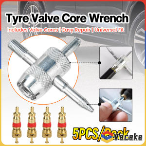 Vacaka Tyre Valve Core Wrench Set 5PCS/Bag for Car Repair Installation Cleaning Tool