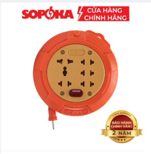Ổ CẮM QUAY SOPOKA R95 Ổ CẮM ĐIỆN CHỊU TẢI 2500W Ổ CẮM LÕI SỨ CHỐNG CHÁY Ổ QUAY CHỐNG VỠ BẢO HÀNH 2 NĂM 1 ĐỔI 1