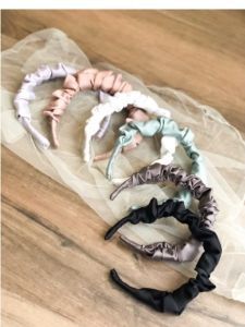 SCRUNCHIE BANDO HEADBAND SATIN KOREA FASHION WANITA BONDU KAIN MURAH HANDMADE ASESORIS PREMIUM
