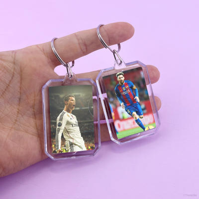 AM FIFA World Cup Qatar 2022 Cristiano Ronaldo Messi key chain Double-sided photo hanging gift footb