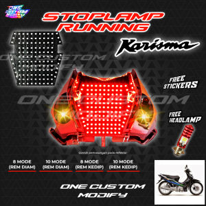Lampu Rem LED Karisma 8 Dan 10 Mode Running Mode Running Auto Manual Lampu Stoplamp Belakang Variasi
