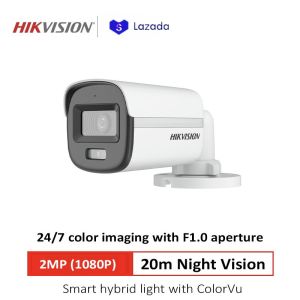 Hikvision 2MP 5MP/3K Smart Hybrid Light with ColorVu Fixed Bullet Camera With audio CCTV camera IP67