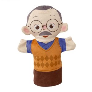 MASEN Parent-Child Childrens Hand Puppet Grandparents Plush Children Plush Gloves Baby Toys Son Doll Toys Educational Toy